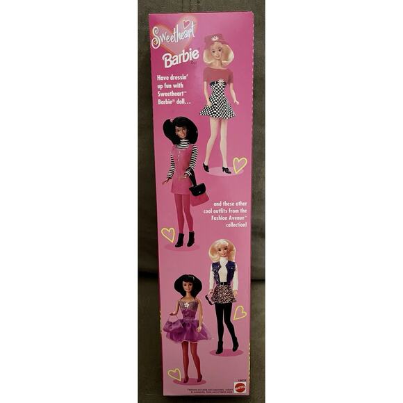 Vintage 1997 Sweetheart Barbie Doll, Mattel 18608 Mint New In Box - Picture 2 of 3